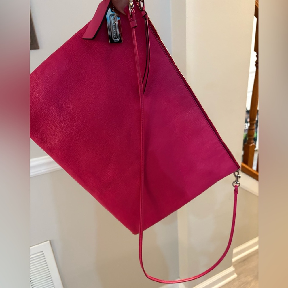 Coach Bleecker Hot Pink Daily Shoulder Bag (Style No. 29461). Like New - Picture 13 of 16